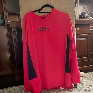 MLS St Louis City Red Long Sleeve Sports Shirt